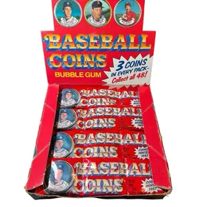 1987 Topps Baseball Coin Pack - Single Pack - 3 Coins per Pack - Collect All 48 Coins - Bubble Gum Edition