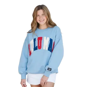 Girlie Girl Lulu Mac USA Red White Blue Stitch Cozy Sweatshirt