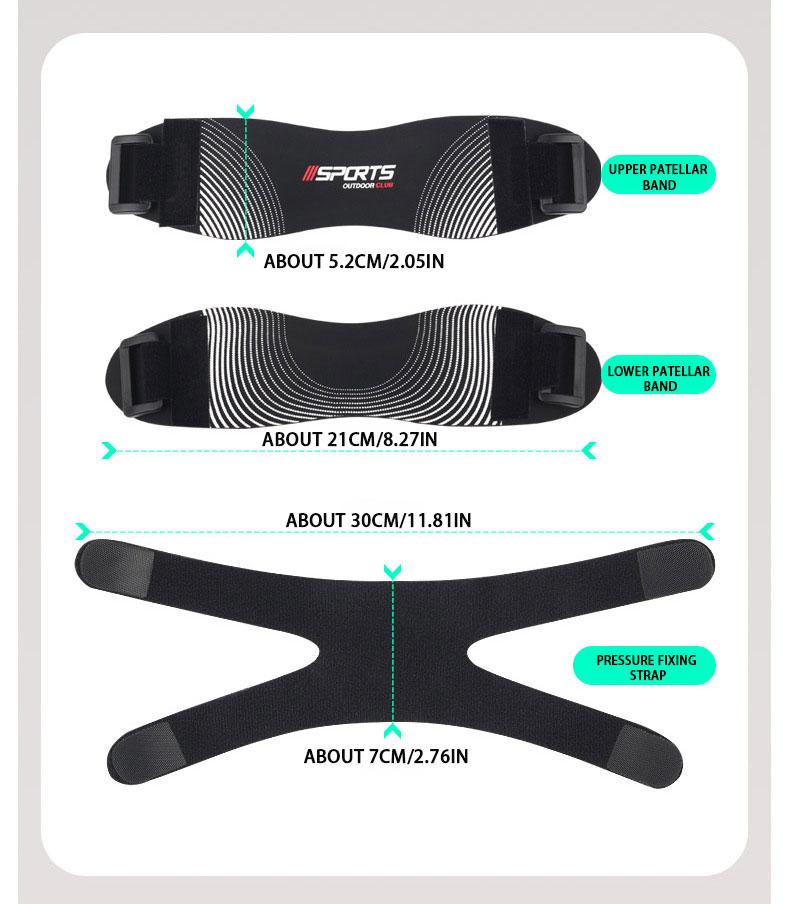 2PCS Adjustable Compression Knee Support with Patella - Unisex Heavy-Duty Joint Stabilizer for Running, Basketball (Gray/Blue/Black) - Premium Textile, Knee Compression Sleeve Men's Weightlifting Knee Guard Weightlifting Knee Sleeve Women's Knee Protector