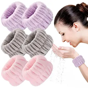 6 count Wrist Bands for Washing  Wash Wristbands Wrist Towels Arm Bands for Skincare Makeup Wrist Cuffs  Wrist Scrunchies