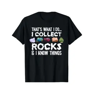 Ultra Soft Breathable Moisture Wicking Geology Print T-shirt, Comfort Fit Crew Neck Tee, Trendy Cotton Tops Short Sleeve