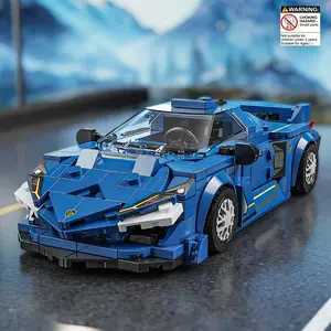 Vintage Car Building Blocks Toy, Retro Car Model Building Blocks Kit, Creative Desktop Ornament, Educational Assembly Toy for Teens, Building Blocks Set