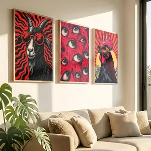 TTrendy art Poster HD self-adhesive wall sticker,easy to apply,residue-free,ideal for home room decor