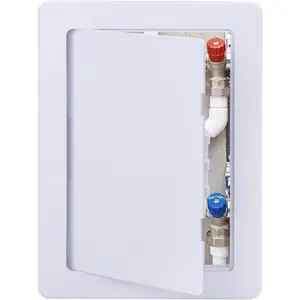 Plastic Access Panel for Drywall Ceiling 4 x 6 Inch Reinforced Plumbing Wall Access Doors Removable Hinged White