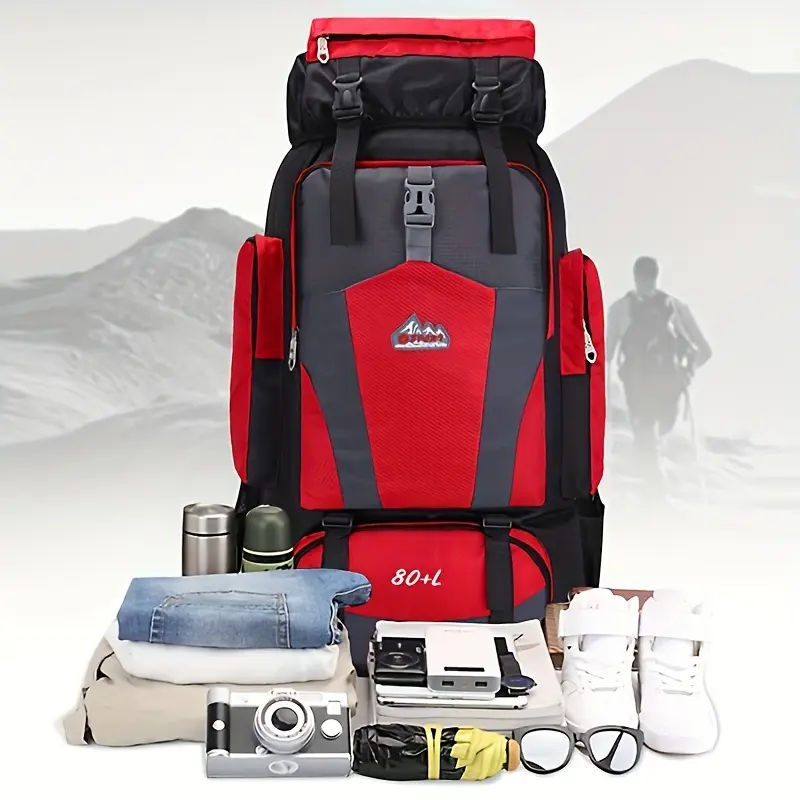 ‌Multipurpose Camping Backpack Hiking Bag for Outdoor Sports Trekking Travel Daypack Lightweight Waterproof Unisex for Men Women‌