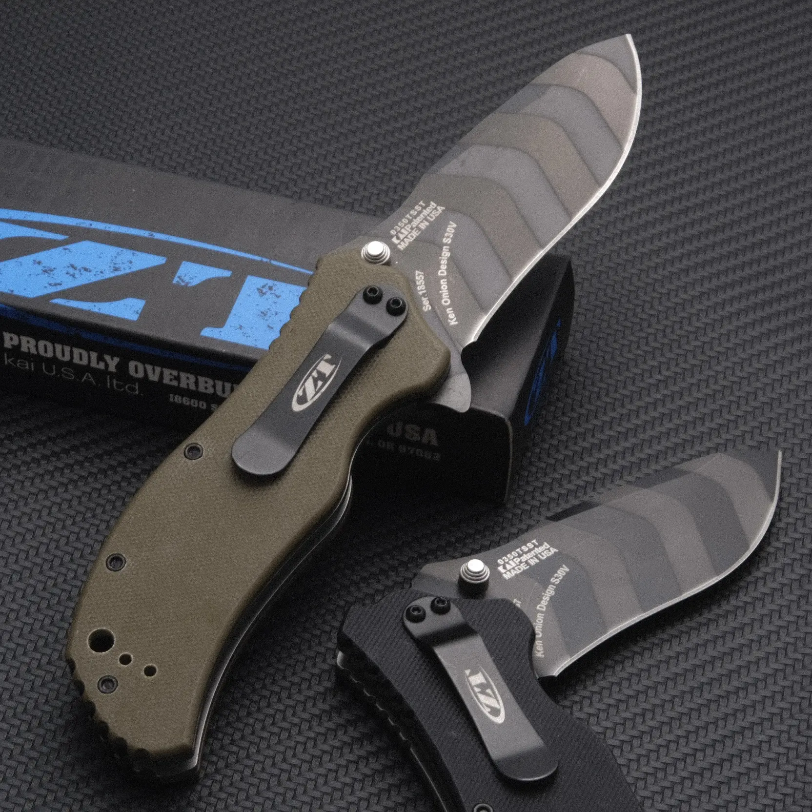 ZT0350 tactical folding knife, with 0 handle, D2 high hardness blade, outdoor camping driving survival EDC knife, the best gift.