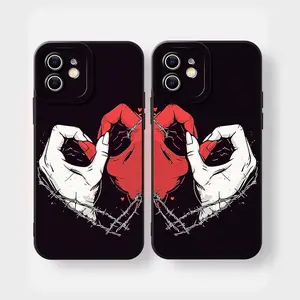 Cartoon Creative Hand Pattern Phone Case, 1 Count Anti-drop Decorative Phone Protector Cover, Phone Accessories Compatible with iPhone Series