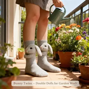 3D Knit Animal Socks, Handmade Winter Warm Thick, Funny Christmas Animal Socks