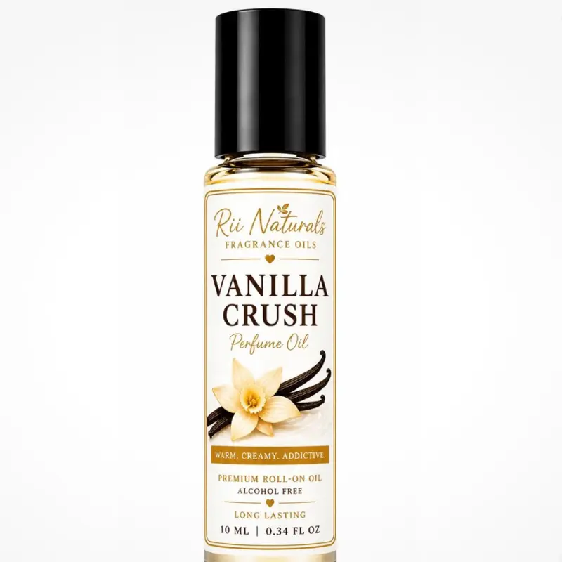 Vanilla Crush 10ml Long-Lasting Floral-Sweet Musk Cream Liquid Perfume Oil Roll-On, Unisex Beauty & Personal Care Fragrance