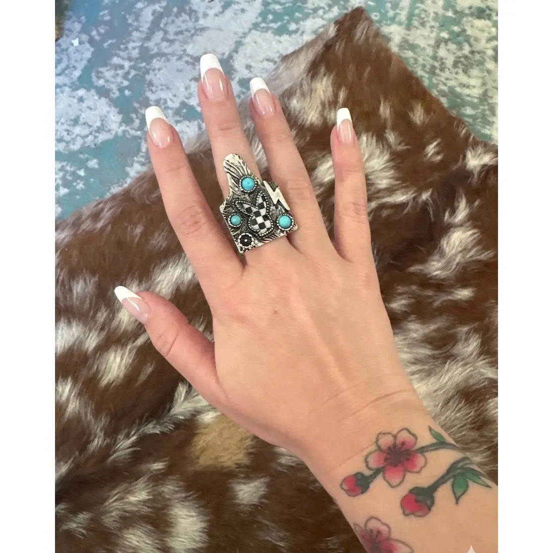 Checker Bunny Ring Checker Bunny Ring