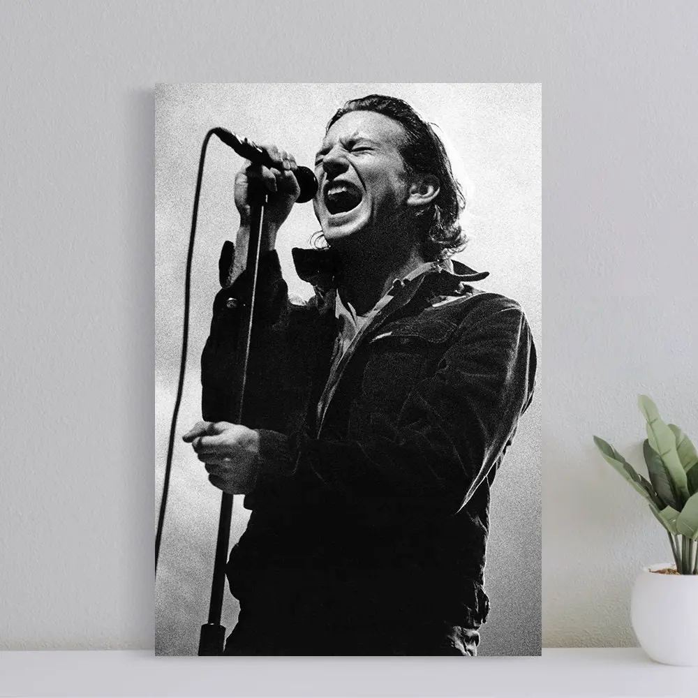 Eddie Vedder Poster | Pearl Jam | Live in Concert | Film Print | Wall Art | Art Poster for Gift | Home Decor | Print On Paper