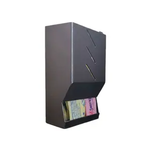 RV Sweetener & Sugar Packet Dispenser Wall Mount Coffee Station Organizer for RV Kitchen Countertop No Drill Cabinet Storage Hanging Racks Black