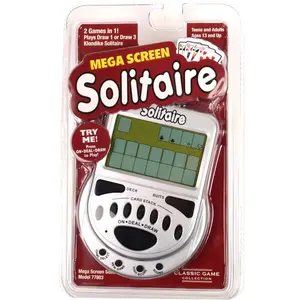Solitaire Handheld Electronic Game Mega Screen Travel Games Batteries Included ,#G14E6GE4R-GE 4-TEW6W253692