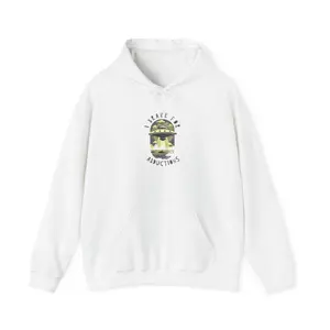 I Brake for Abductions Alien UFO Hoodie UFO Alien Illustration