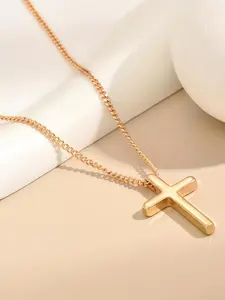 Easter Cross Pendant Necklace for Women & Girls, Fashion Jewelry for Party, Daily Clothing Decor, Trendy All-match & Exquisite Jewelry for Birthday Gift, Cross Necklaces