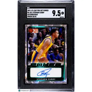 2021 Pro Set Power Stephen Curry Green Auto 20/35 SGC 9.5