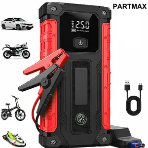 Father's Day Portable Car Jump Starter, Emergency Road Vehicle Tool with LED Flashlight, USB Charging & Compass - US Local Warehouse Fast Shipping for Men Women