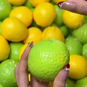 Handmade Crispy lemon Stress Ball Squeeze Toy, Color-Changing Mango Squishy Fidget Ball, ASMR Sensory Stress Relief Toy