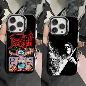 Death Metal Band Phone Case For iPhone 17,16,15,14,13,12,11,Pro,Max,Plus,Mini,XS Anti Fall Black Matte Hard Bumper