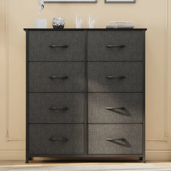 DWVO 8 Dresser for Bedroom, Storage Dresser with 8 Drawers, Black Dresser & Chest of Drawers, Storage Drawer Organizer for Closet, Bedroom, Living Room - TikTok Shop DWVO 8 Dresser for Bedroom, Storage Dresser with 8 Drawers, Black Dresser & Chest of Drawers, Storage Drawer Organizer for Closet, Bedroom, Living Room - TikTok Shop