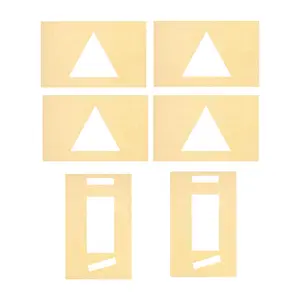 Fox Valley Paint 6Pcs Oil Board Stencils Set 47"x17" - Large Stencil, Arrow Stencil for Concrete, Floor, Asphalt, Pavement Stencils, Floor Stencil - Giant Road Marking, Arrow Sign Stencils