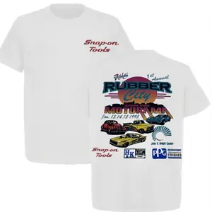 Vintage Rubber City Motorama Snap On Shirt Car Show Akron Ohio 90s , Gift For Mechanics , Gift For Gearhead