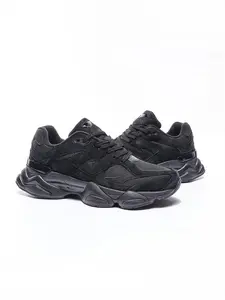 Unisex Height Increasing Thick Sole Athletic Sports Shoes 9060 Dad Trainer Sneakers 2026 New All-Season Casual Patchwork Textile PU Leather