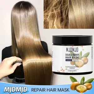[Keratin & Argan Oil Hair Mask] Double Repair Hair Mask with Keratin & Argan Oil,Deep Conditioning &Hydration& Healthy,Smoothing Effects,for All Hair Types,A Touch Of Moisture,Perfect Gift,HairCare,Moisturizer Hydrating Hydrate Conditioner