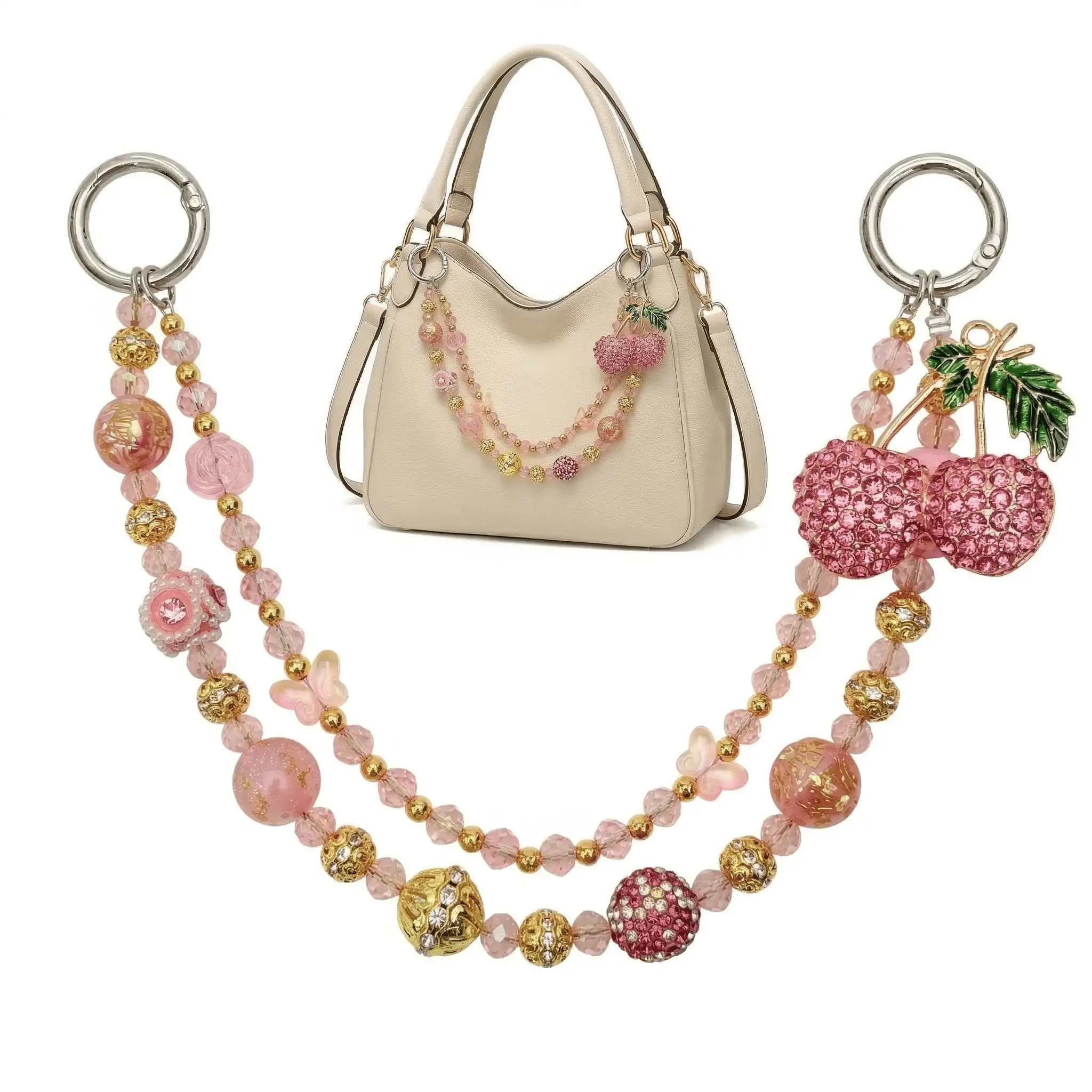 Fruit Bag Accessories,Delicate Handbag Pendant Accessory for Women, Detachable Bag Charm,Pretty Holiday Gift,Ideal Birthday Gift for Girls & Women,Summervibes