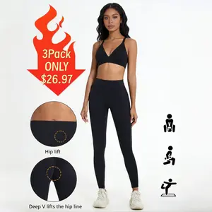 TCVC Women's high waisted hip lifting yoga pants, fitness running cycling daily sports pants, hip lifting yoga pants, shaping and slimming, breathable and quick drying, suitable for home wear during fitness running, suitable for spring and summer wear