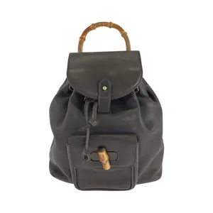 Pre-owned GUCCI Other Tote Bags Bamboo Leather Backpack