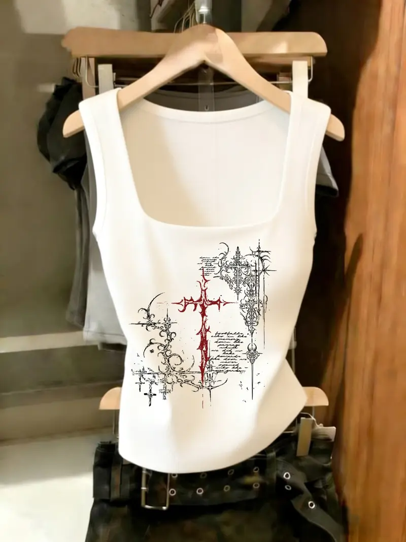 Ozz angelo タンクトップ　キリスト　y2k Angel 2.0 Tank – gothicmochas