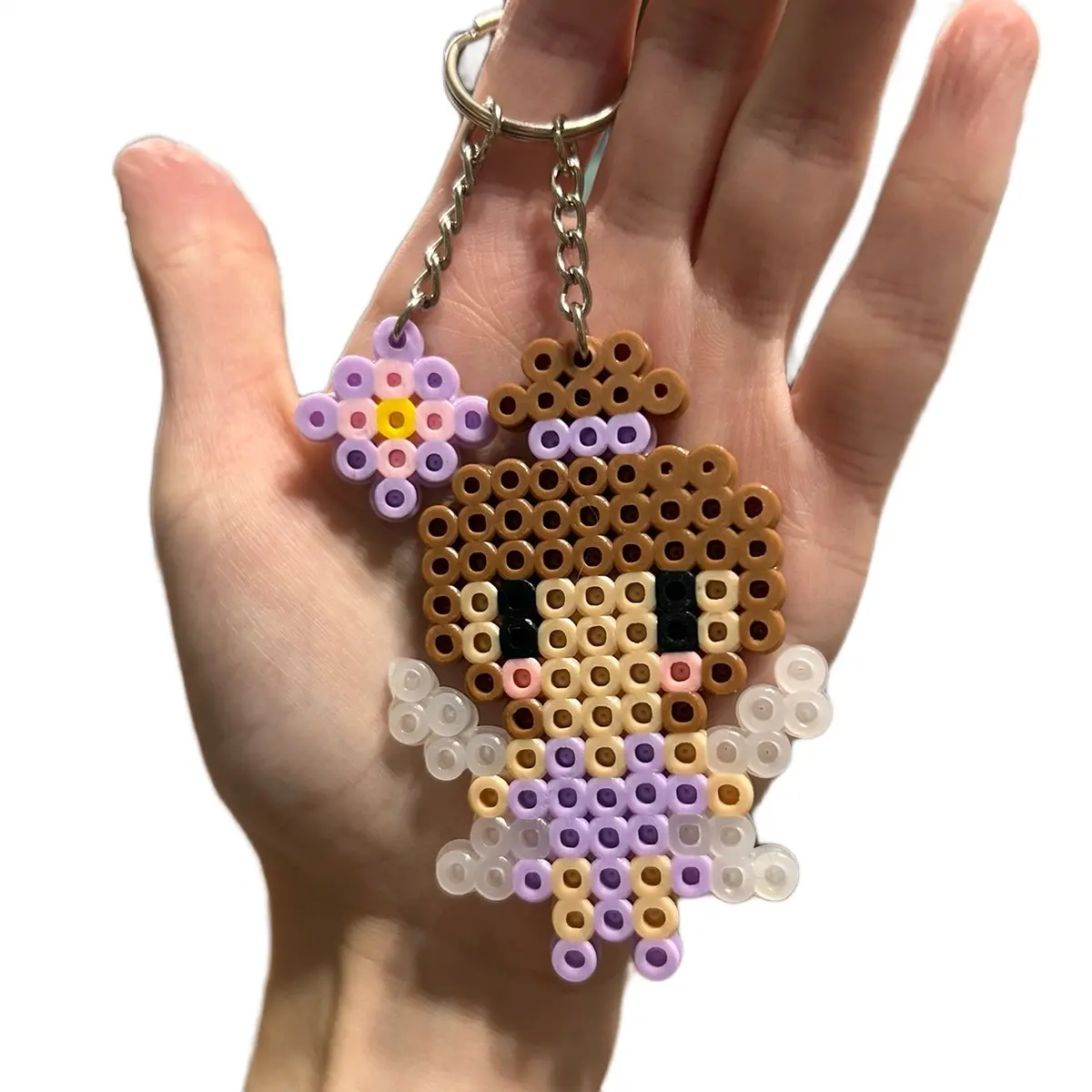 Perler Bead Fairy Keychain