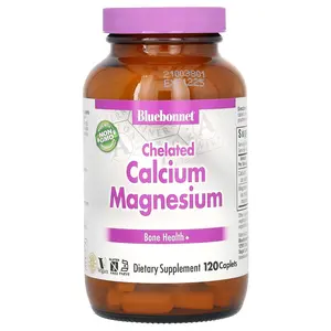 Bluebonnet Nutrition Chelated Calcium Magnesium, 120 Caplets