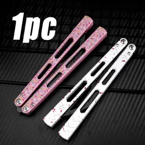 Butterfly Training Toy, Aluminum Handle, Non-Sharpened Blade, Safe Flipper Toy for Beginners, Ideal Safety Trainer