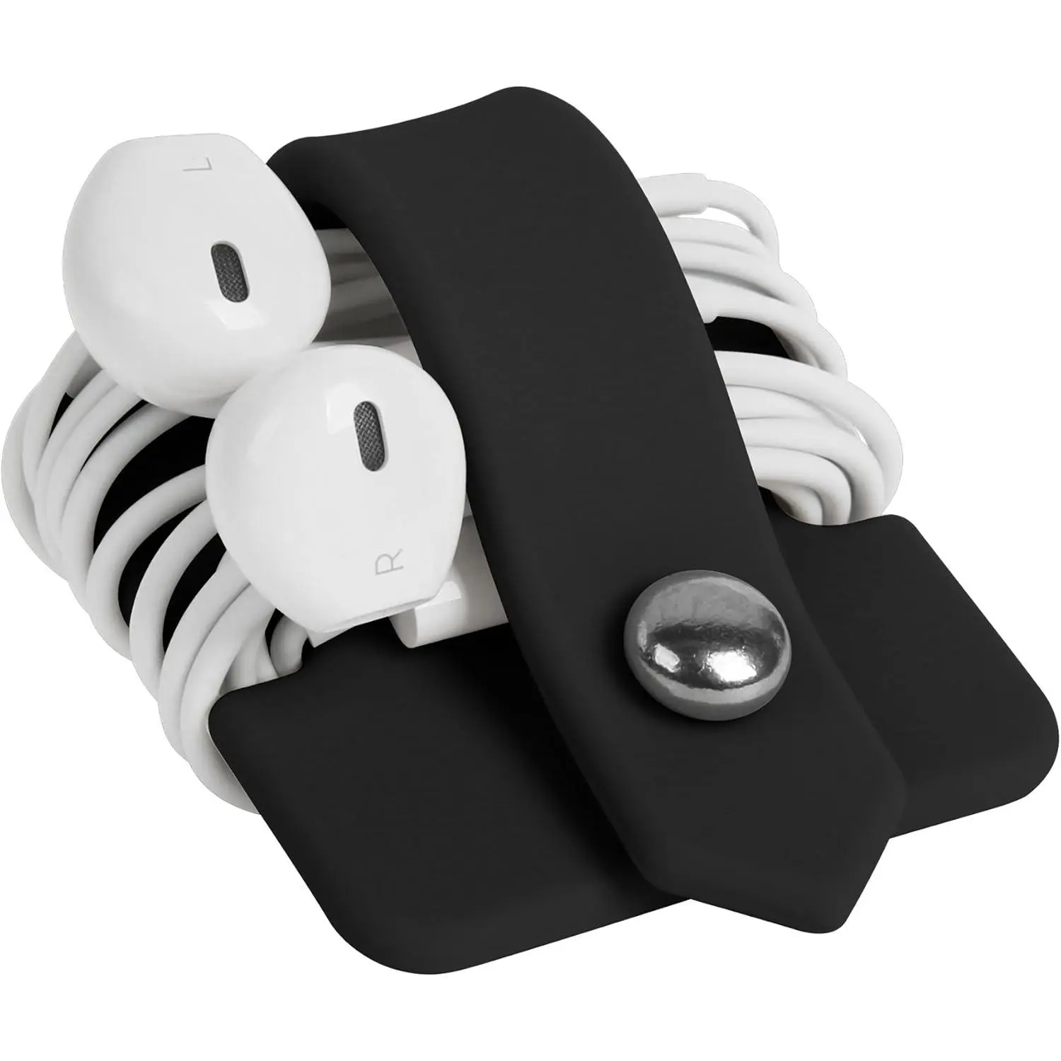 Headphone Case Cord Organizer Earbuds Holder Earphones Case Wrap Winder Headset Keeper Cord Manager Cable Organizer Black | Cord Organizer, Wrap Winder, Cord Manager, Cable Organizer, Black