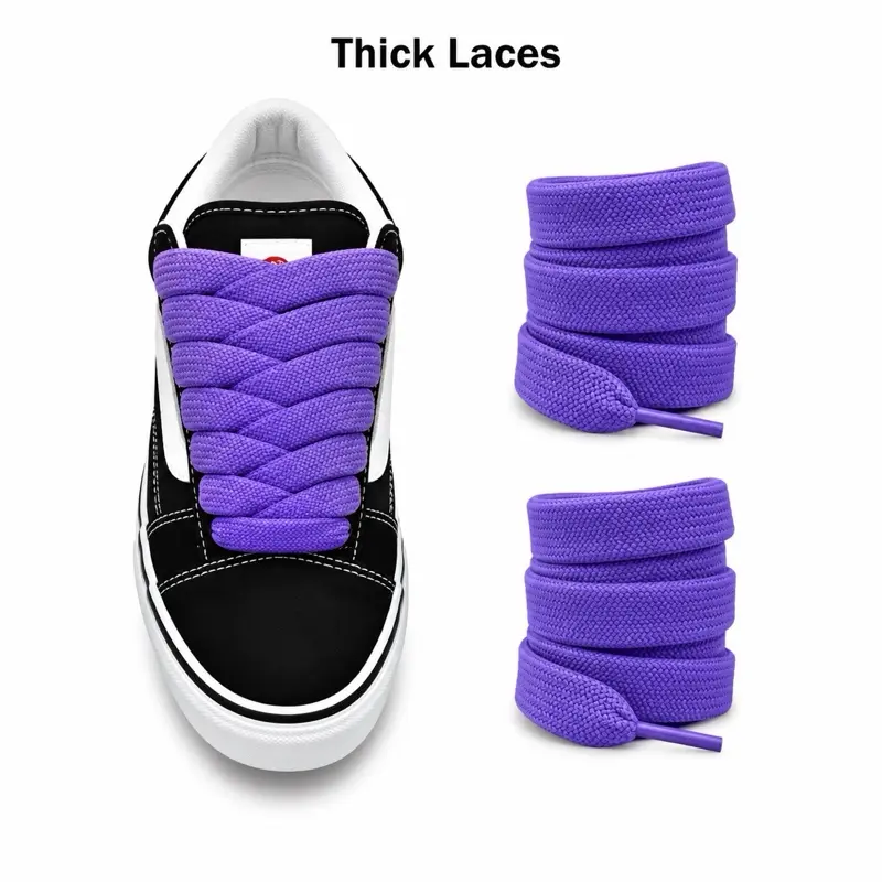 Thick Show Laces Trendy Shoe Laces Chunky Shoe Laces