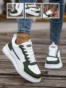 Fashion Women's Walking Shoes, Dopamine Color, Anti-Slip Breathable Design, Indoor Outdoor Shoes, Perfect for Park Walks & Daily Wear