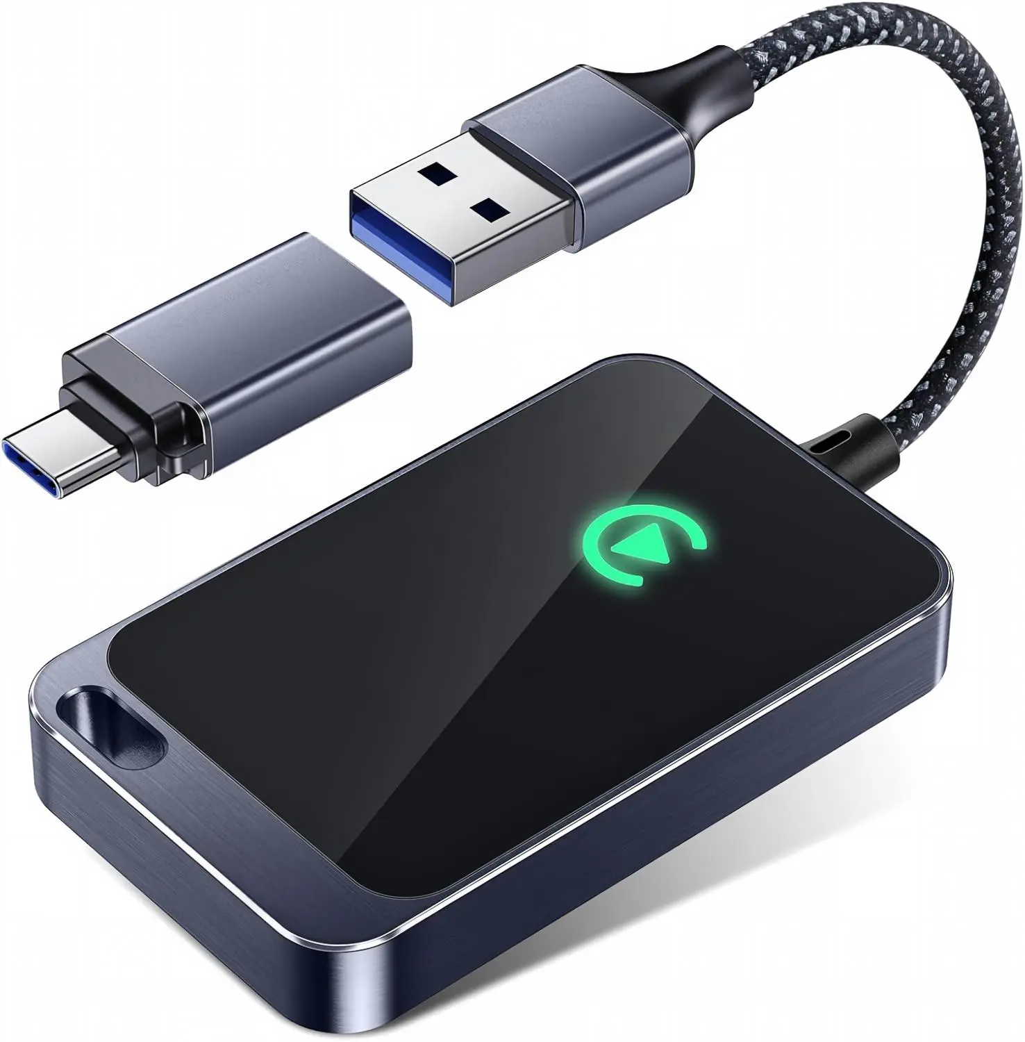 Wireless CarPlay Adapter for Apple iPhone - Multi-User Seamless Connection for Convert Wired to Wireless Car Play Adapter - No Latency from iOS 10+ to Screen w/USB C