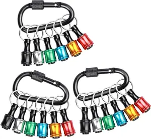 18 count 1/4 Hex Shank Drill Bit Holder  Extension Bar Quick Release Bit Holders for Impact Driver Drill Bit,  Bit Holder, Tools and Gifts for Men