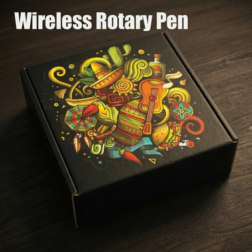 Wireless Rotary Art Pen Kit with 10pcs Fluid Tips | Complete Professional Starter Pack, Cool Gadgets DIY Gifts for Men & Boyfriend,sunscreen