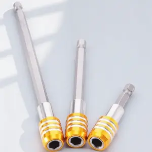 Magnetic Drill Extension Rod, Industrial Grade Hexagonal Drill Adapter, Quick Change Impact Driver, High Durability Rustproof Screwdriver Connector