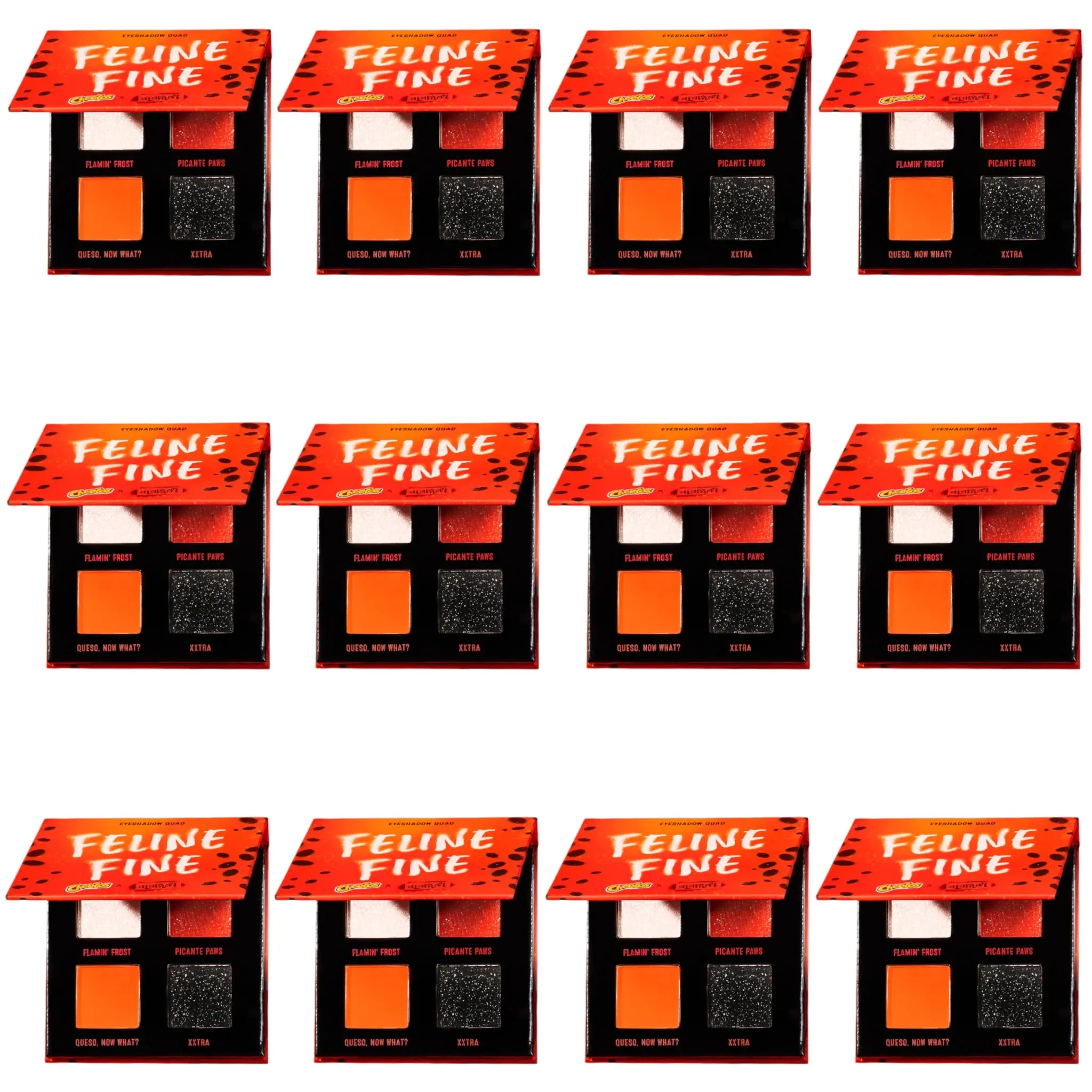 Alamar X Cheetos Eyeshadow Palette Quad - Wholesale 12 Units (ALA#01)