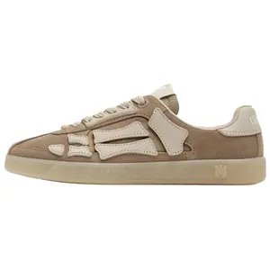 AMIRI Pacific Suede Round-Toe Lace-Up Low-Top Sneakers for Men in Brown Trending Shoes, House White Official Shoes to Get / Maison Mihara