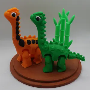 3D Printed Dinosaur Play Set For Kids, Desktop, Fidget