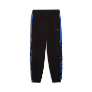 PUMA Mens Essentials Patterned Sweatpants Casual - Black