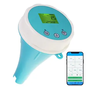 6-in-1 Quality Tester Bluetooth Floating Quality Monitor for Pools, Spas, and Hydroponics - pH, EC, ORP, Chlorine, Salinity, and Temperature Measurement