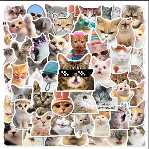 [Random 5pcs Stickers] Cute Cat Dog Set