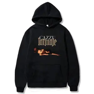 Cozy Cazzu Latinaje Tour Hoodie: Trendy Unisex Sweatshirt for Men and Women, Oversized Long-Sleeve Pullover, Loose Casual Streetwear for Autumn Winter