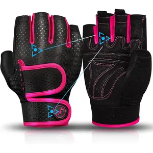 SAGAETR Workout Gloves Padded Weight Lifting Gloves for Men/Women, [3MM Gel] Fingerless Gym Gloves Fitness Gloves for Exercise,Hanging,Weightlifting, Cycling, Pull ups, Rowing
